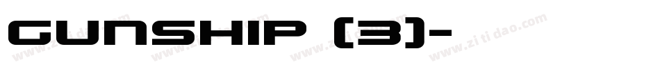 Gunship (3)字体转换